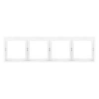 500900021 4gang frame_white