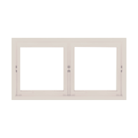 500900085 2gang frame_cream